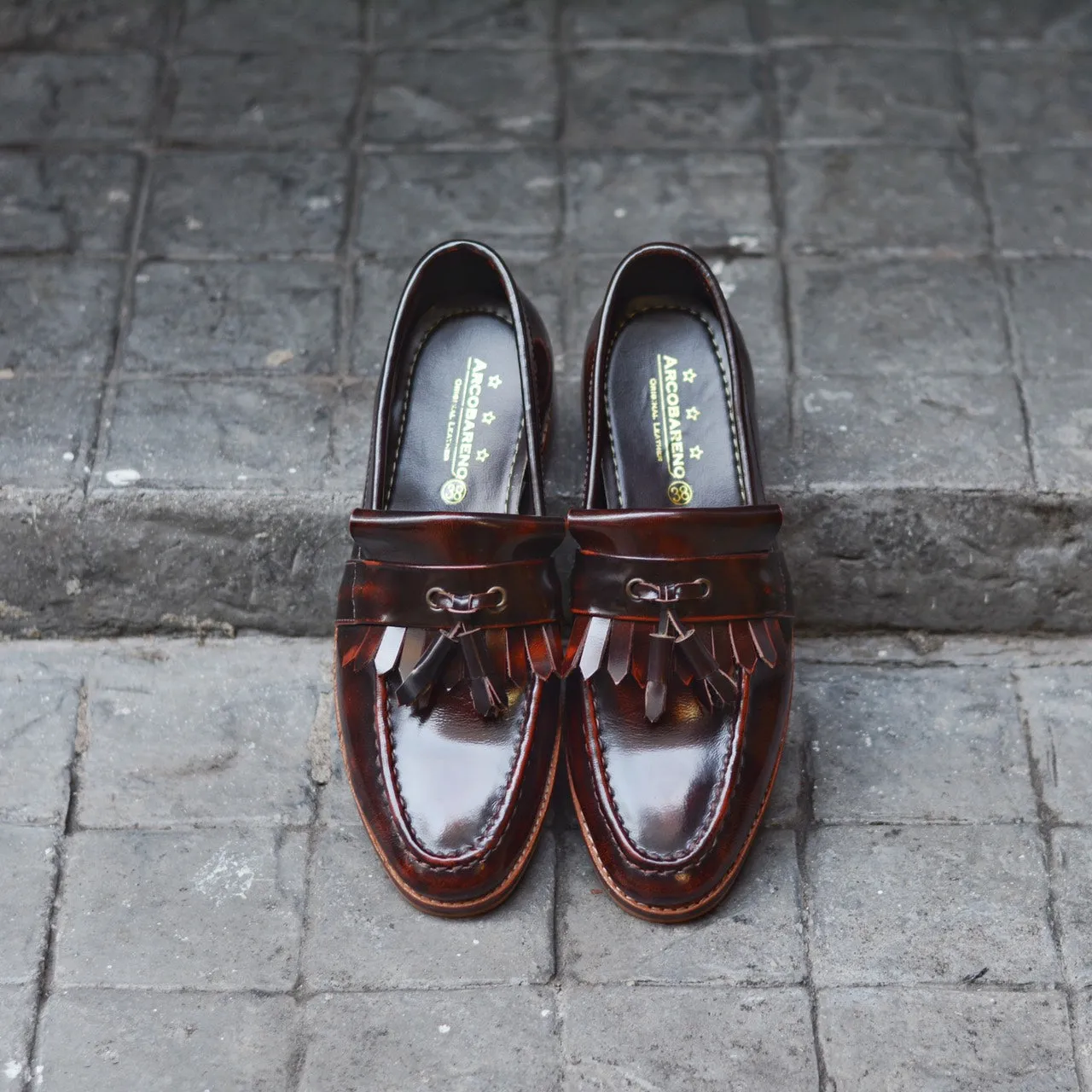 506 Full Strap Tassel Loafer Burgundy