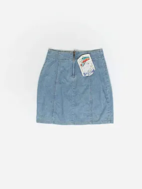 80s vintage denim skirt, deadstock – Small / Medium