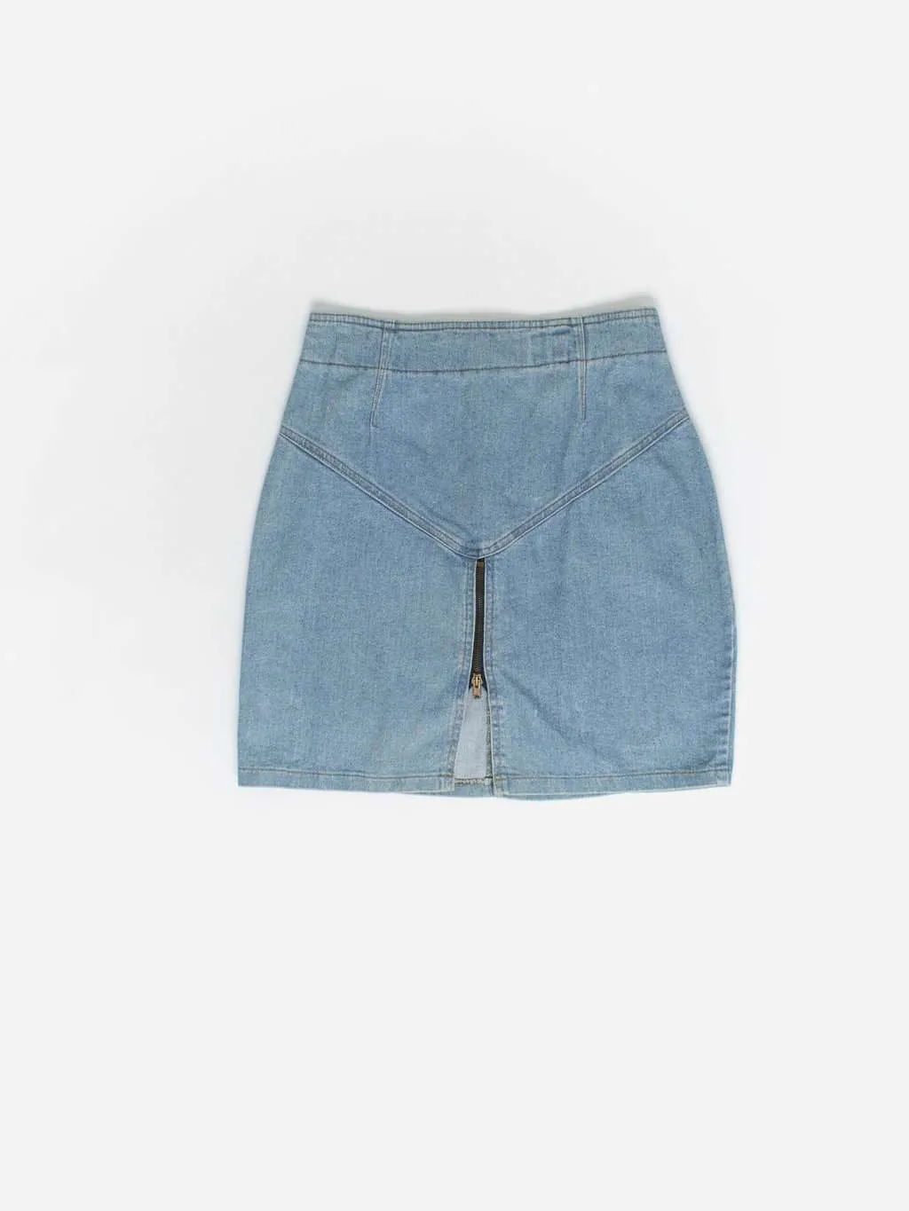 80s vintage denim skirt, deadstock – Small / Medium