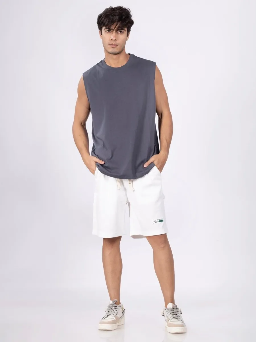 Adventure Knitted White Shorts Men