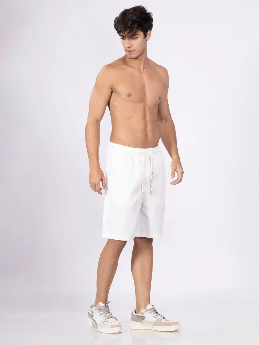 Adventure Knitted White Shorts Men