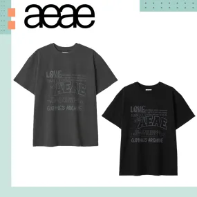 AEAE  |Unisex Street Style Cotton Short Sleeves T-Shirts