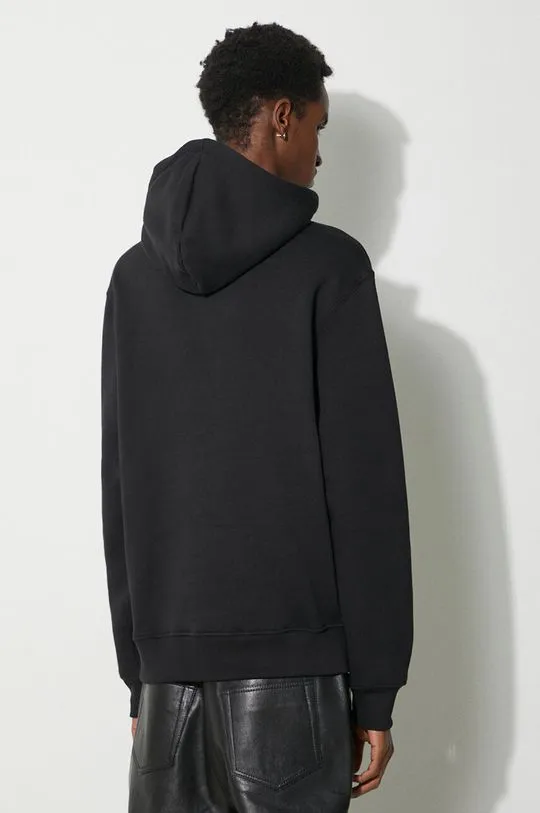 Alpha Industries sweatshirt College Hoody men's black color 146331