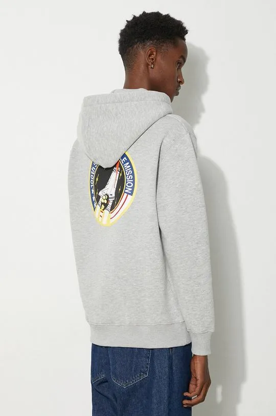 Alpha Industries sweatshirt Space Shuttle Hoody men's gray color 178317.17