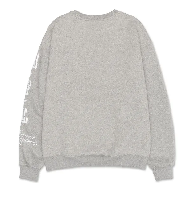 AMES-WORLDWIDE  |Unisex Street Style Long Sleeves Plain Cotton Sweatshirts