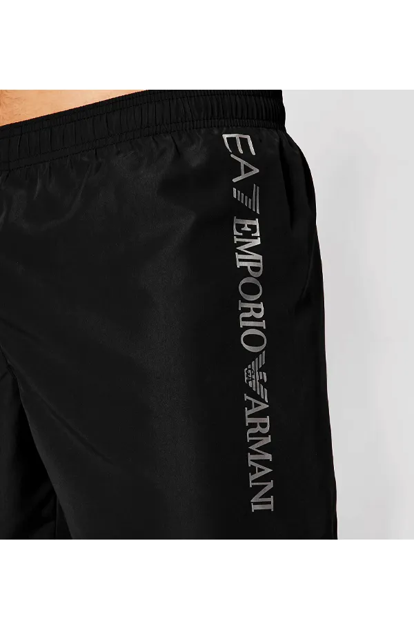 Armani EA7 Side Logo Swim Shorts Black