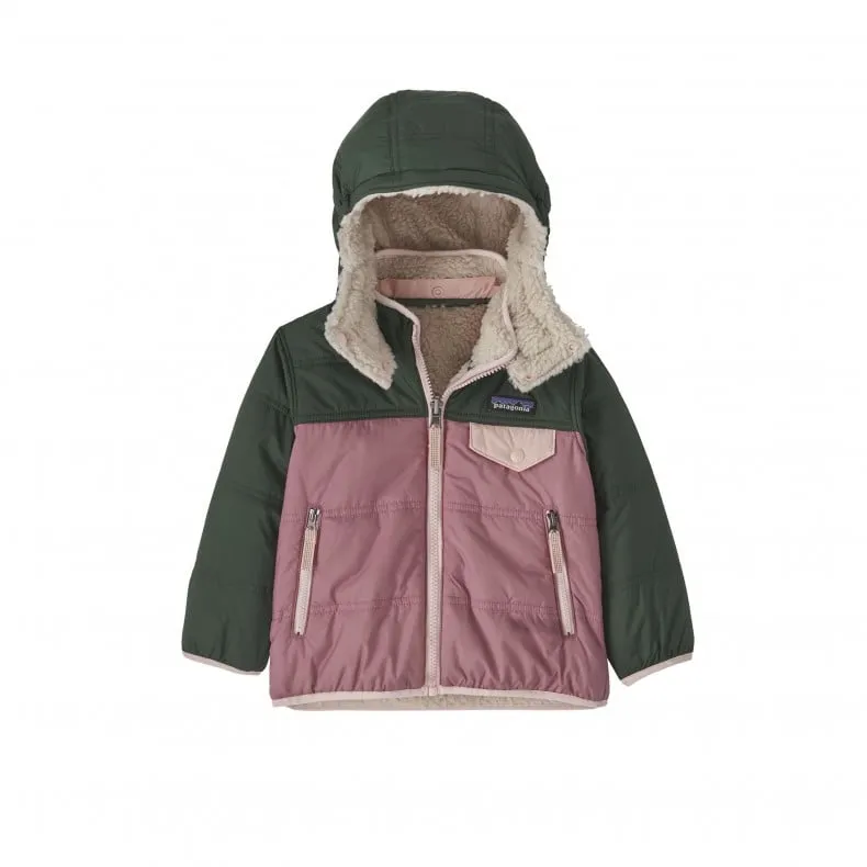 Baby Patagonia Reversible Tribbles Hoody (Light Star Pink)