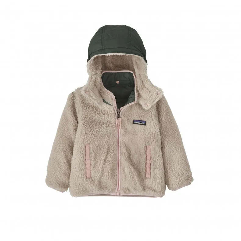 Baby Patagonia Reversible Tribbles Hoody (Light Star Pink)