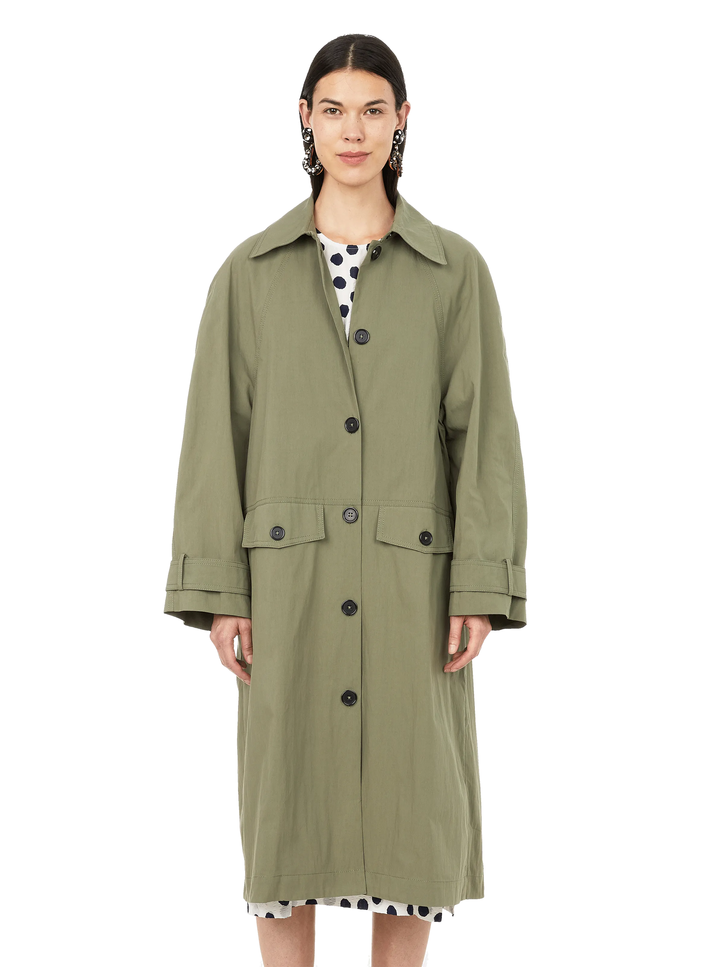 Baum und pferdgarten  Denelia long coat - Green