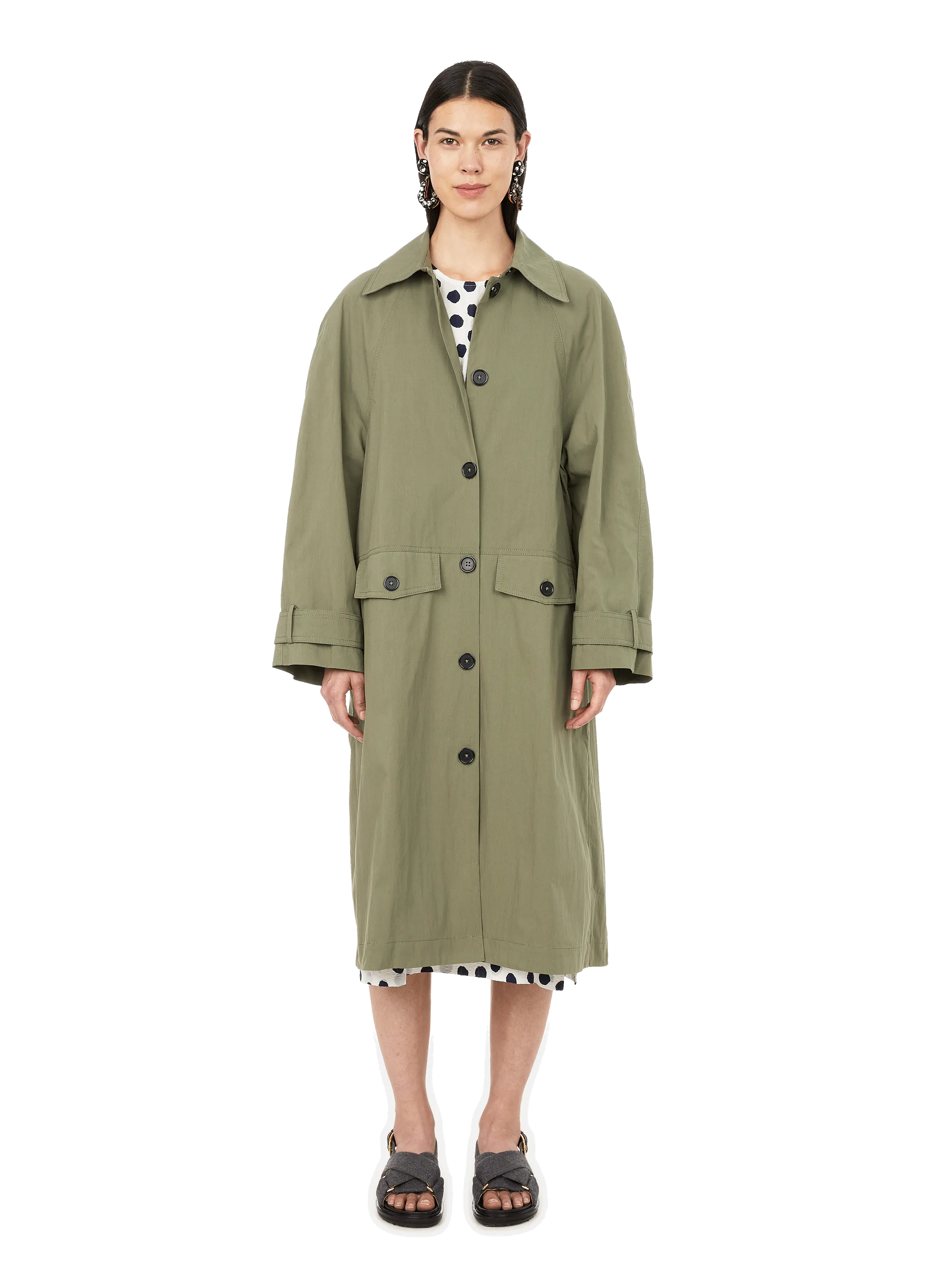 Baum und pferdgarten  Denelia long coat - Green