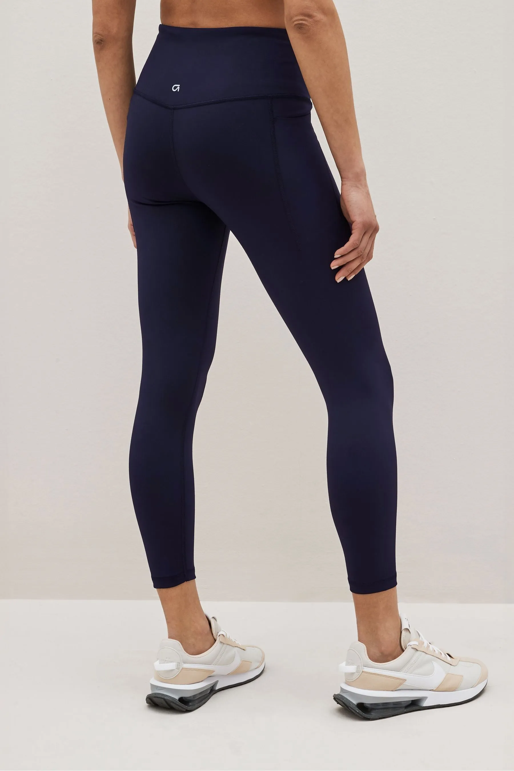 Blue High Waisted Power Stretch Leggings