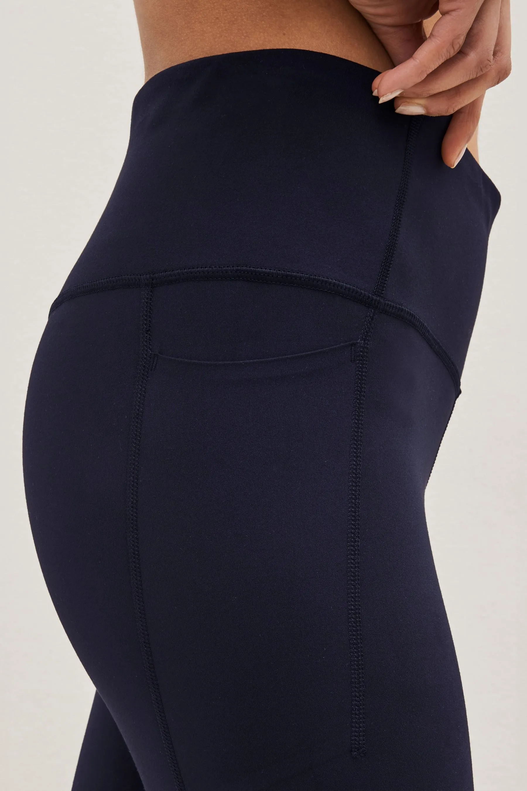 Blue High Waisted Power Stretch Leggings