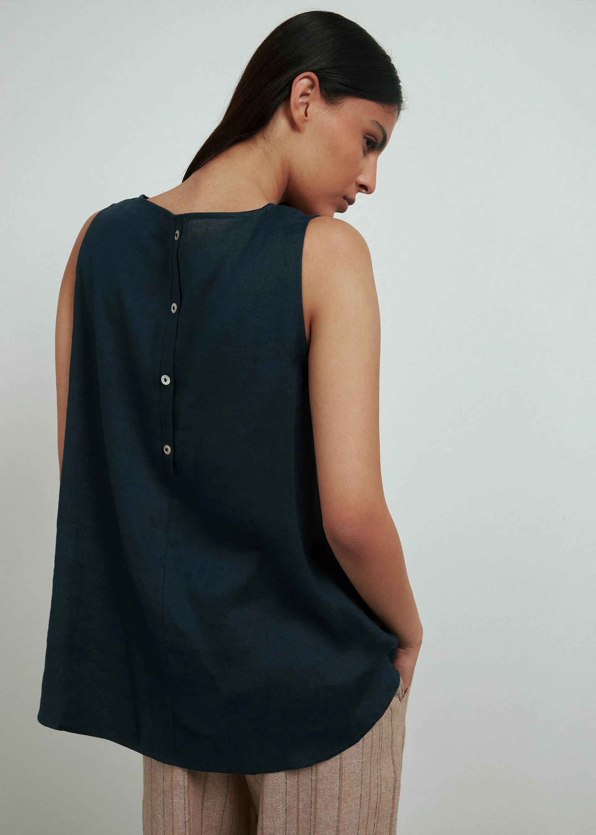 Blusa in puro lino