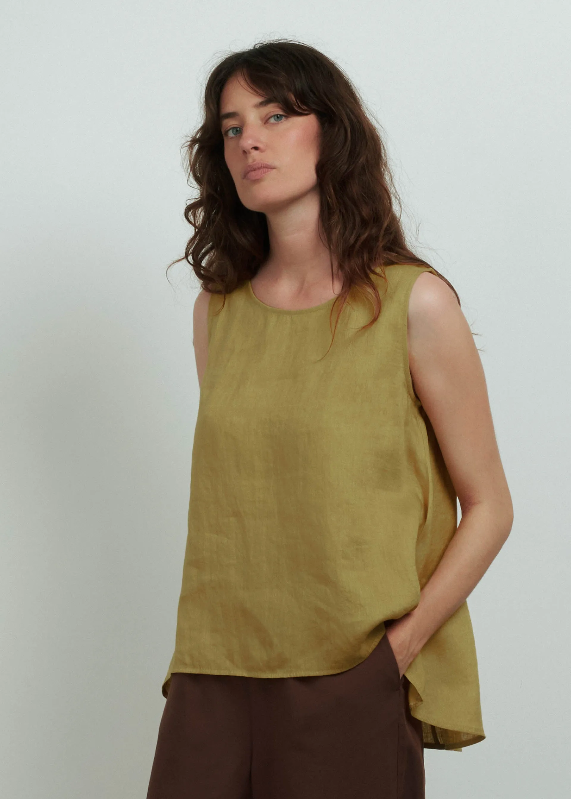 Blusa in puro lino