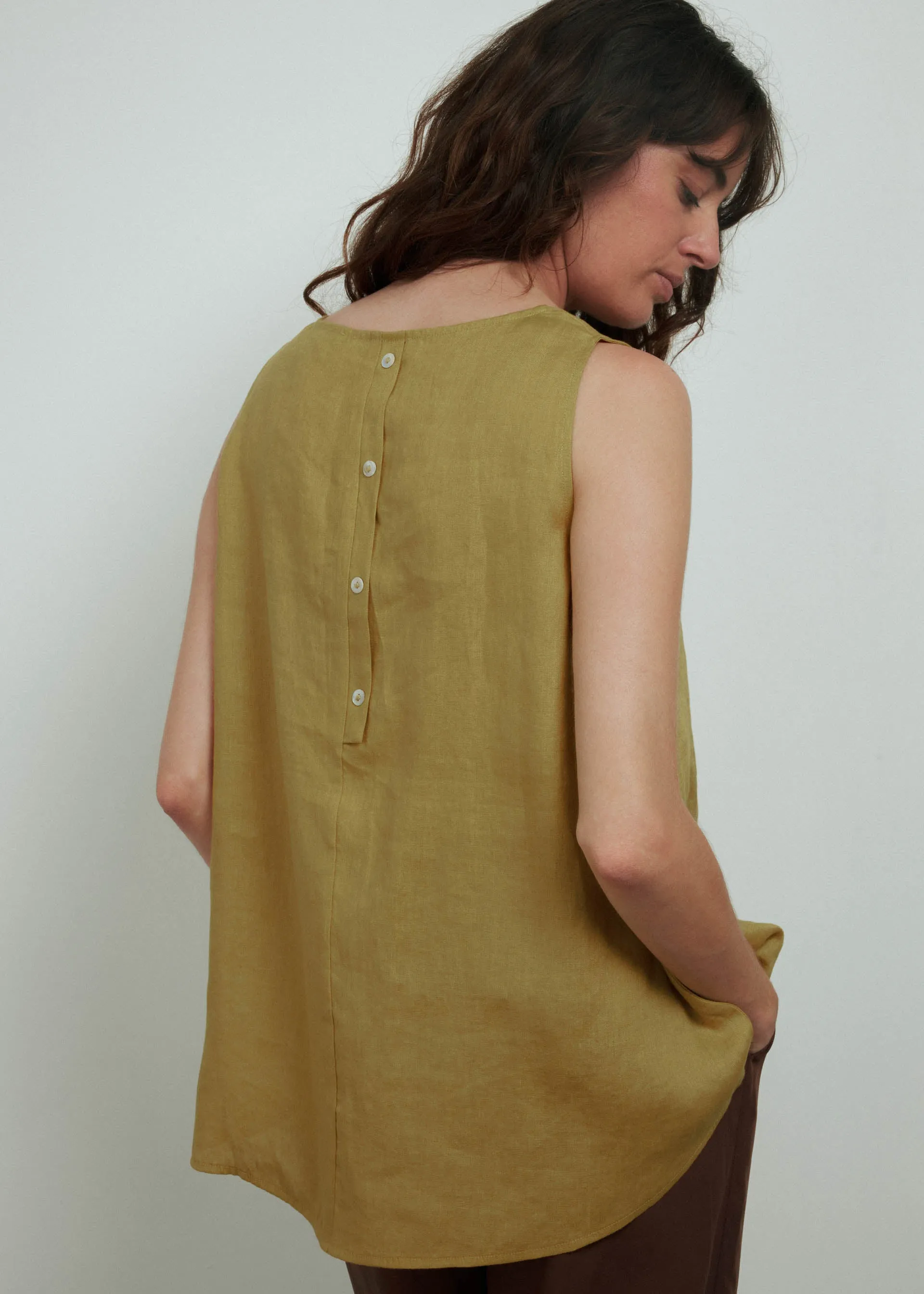 Blusa in puro lino