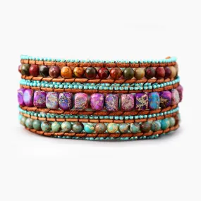 Bohemian Heart Wrap Bracelet