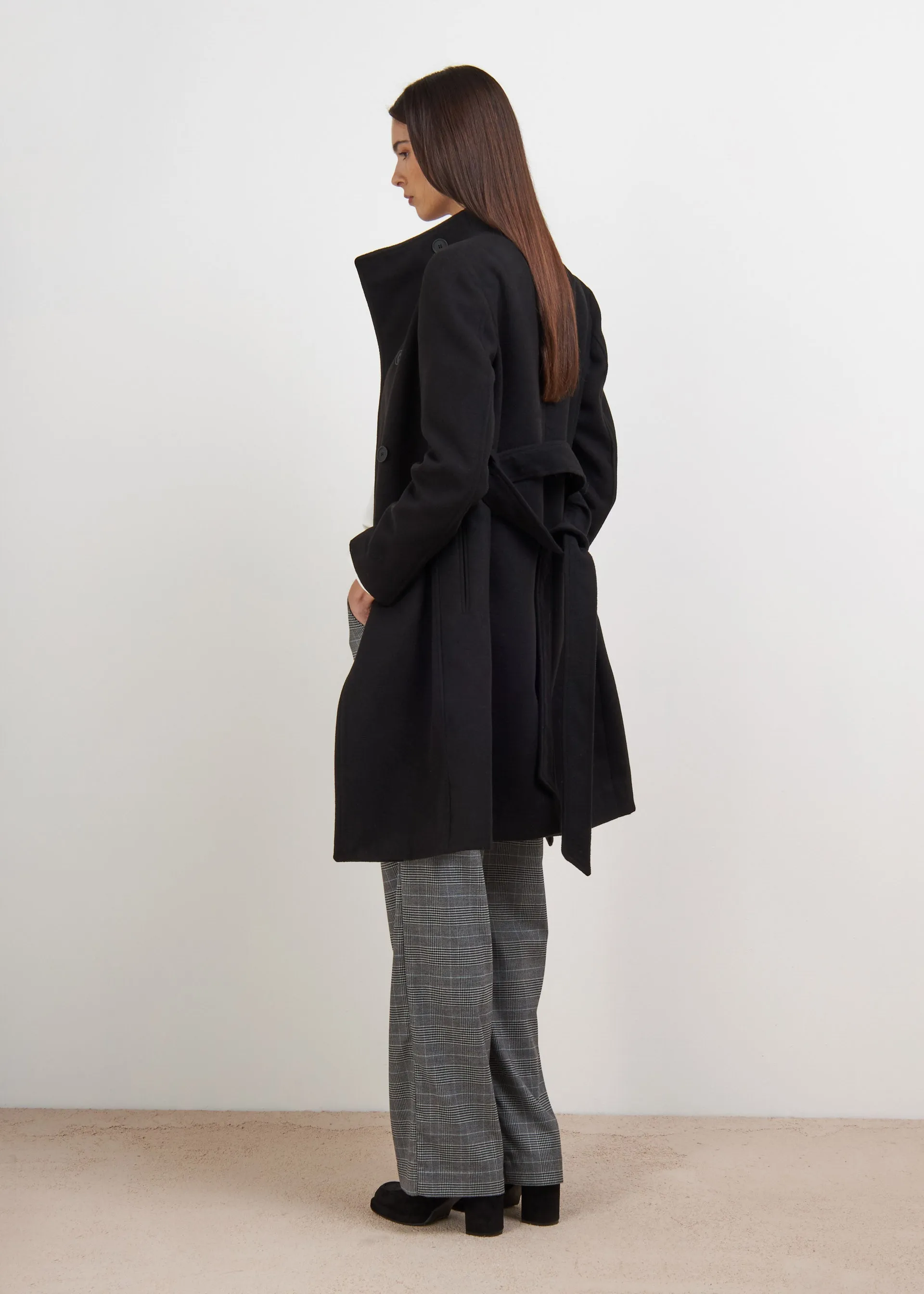 Cappotto con cintura