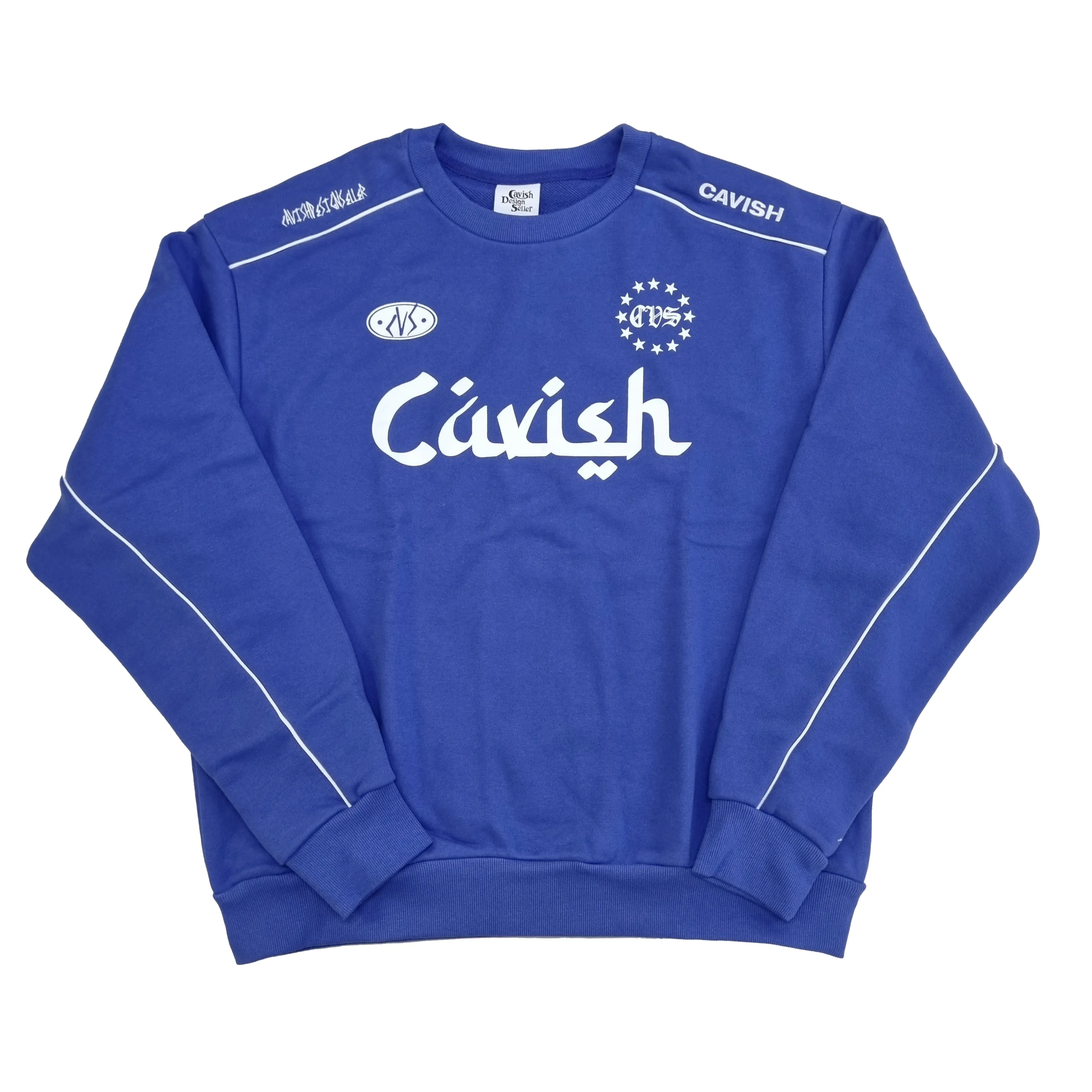 CAVISH  |Unisex Street Style Long Sleeves Logo Sweatshirts