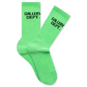 Clean Socks - Fluorescent Green