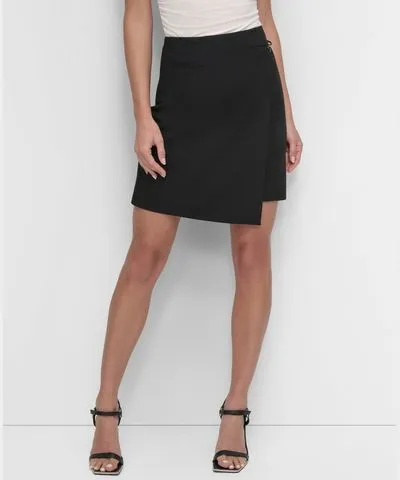 DKNY Women's Wrap Mini Skirt