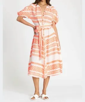 dRA Los Angeles Sera Dress In Orange Print