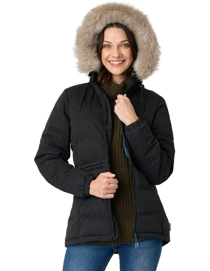 Elara Urban Puffer in Black