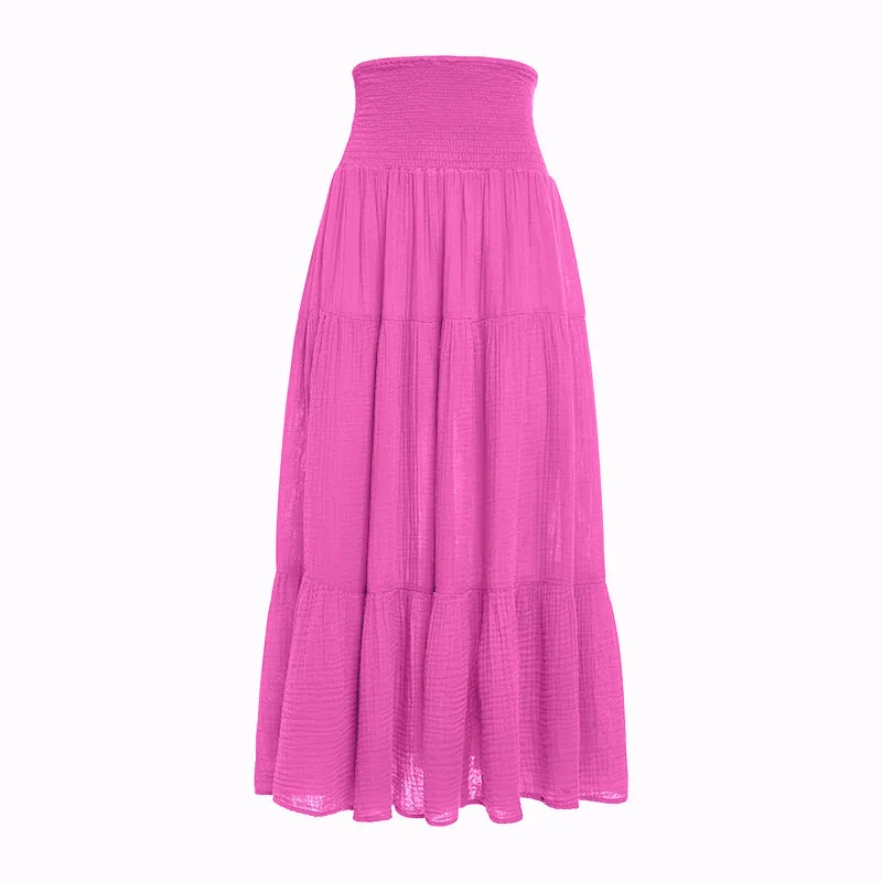 Felicite Smocked Maxi Skirt