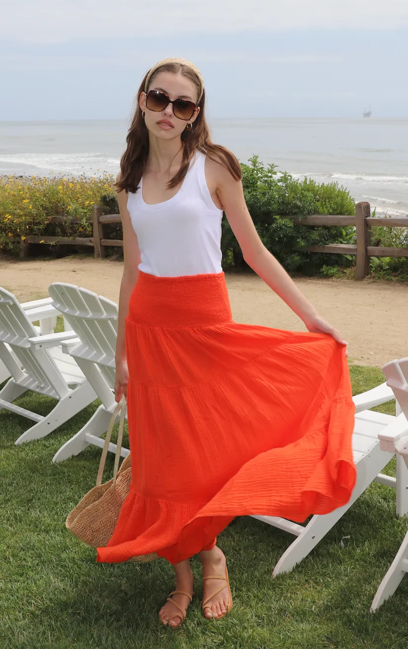 Felicite Smocked Maxi Skirt