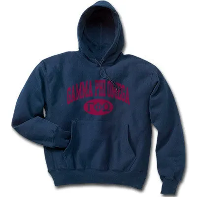 Gamma Phi Omega Hoodie, Printed Vertical Arc Design - G185 - CAD