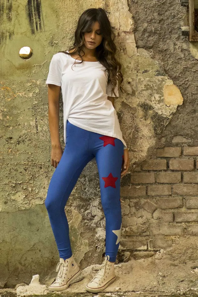 Gemelli Leggings Wonder Woman Blu