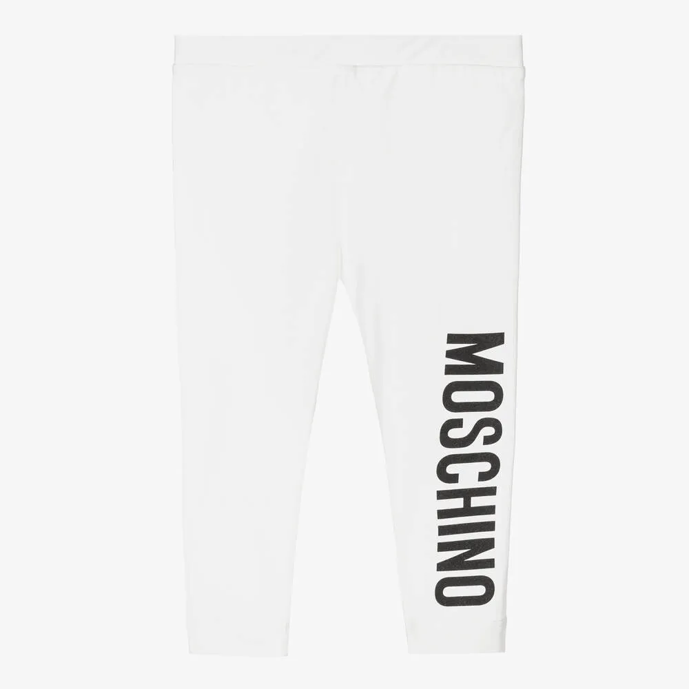 Girls Ivory Logo Leggings