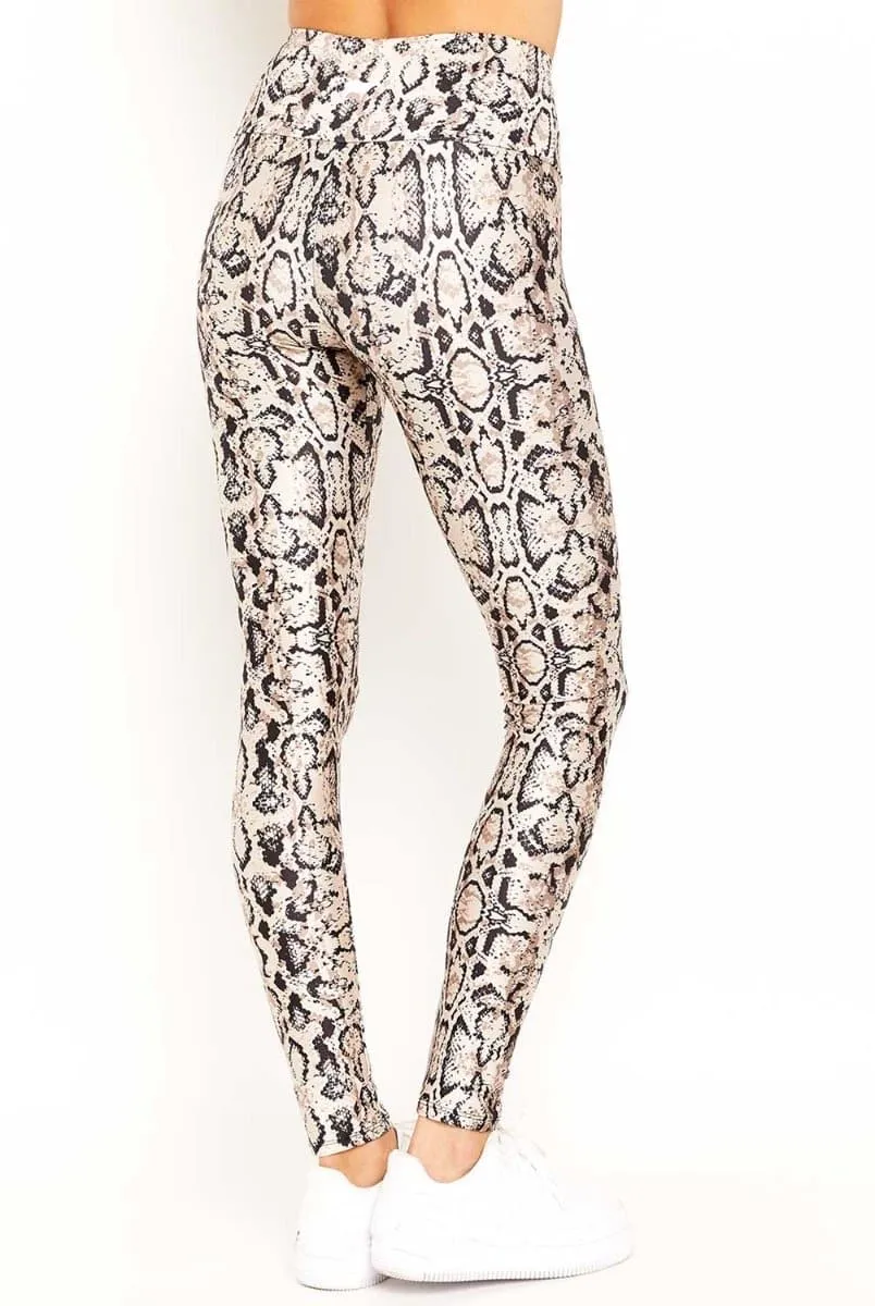 Goldsheep Nude Snake Skin Legging