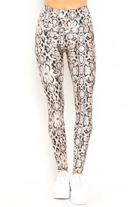 Goldsheep Nude Snake Skin Legging