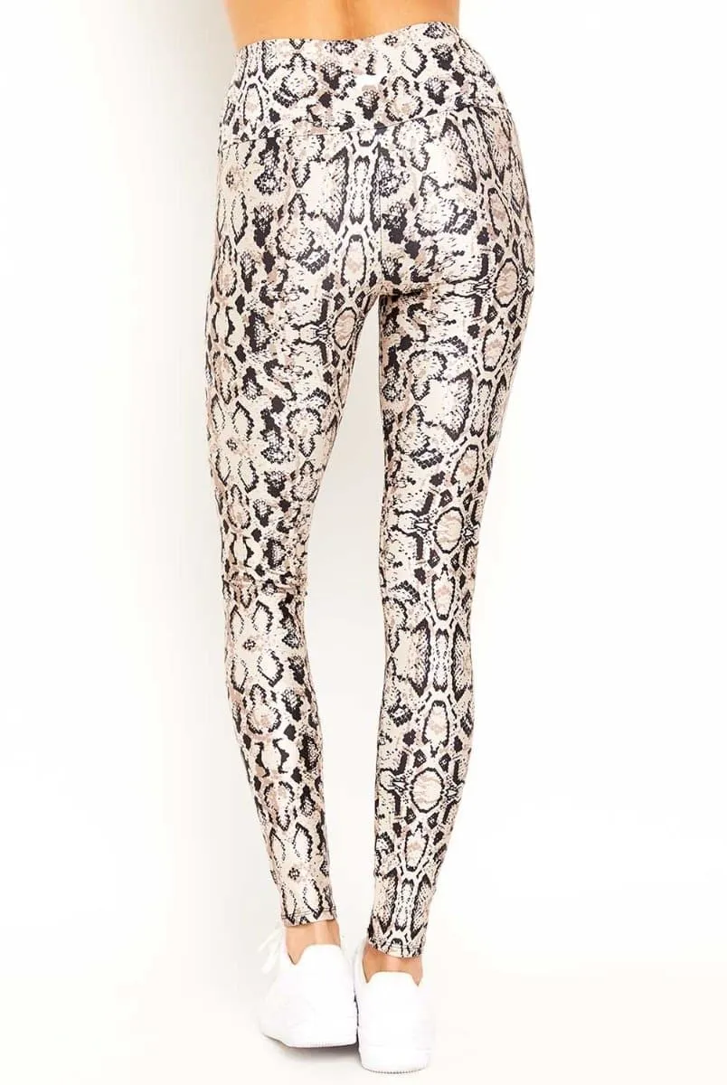 Goldsheep Nude Snake Skin Legging