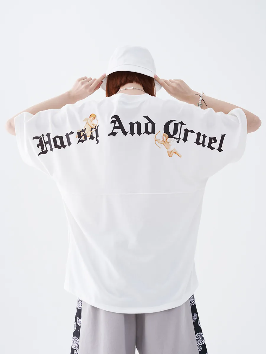 HARSH AND CRUEL  |Crew Neck Unisex Cotton Short Sleeves Crew Neck T-Shirts