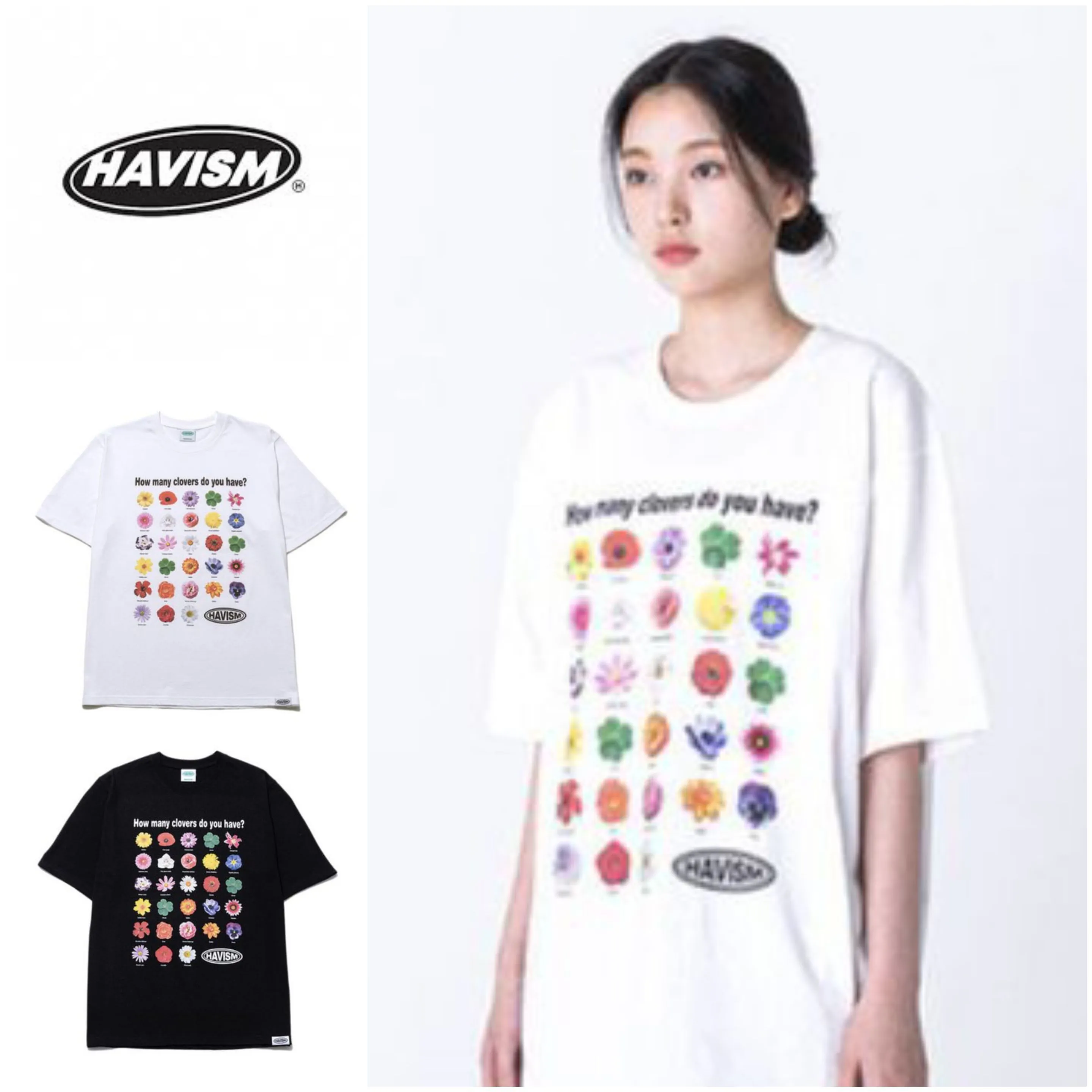 HAVISM  |Unisex Street Style Cotton Short Sleeves Logo T-Shirts