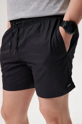 INSPORT MEN'S BONDI GYM BLACK SWIM SHORTS