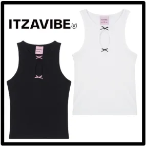 ITZAVIBE  |Unisex Street Style Logo Tanks & Camisoles