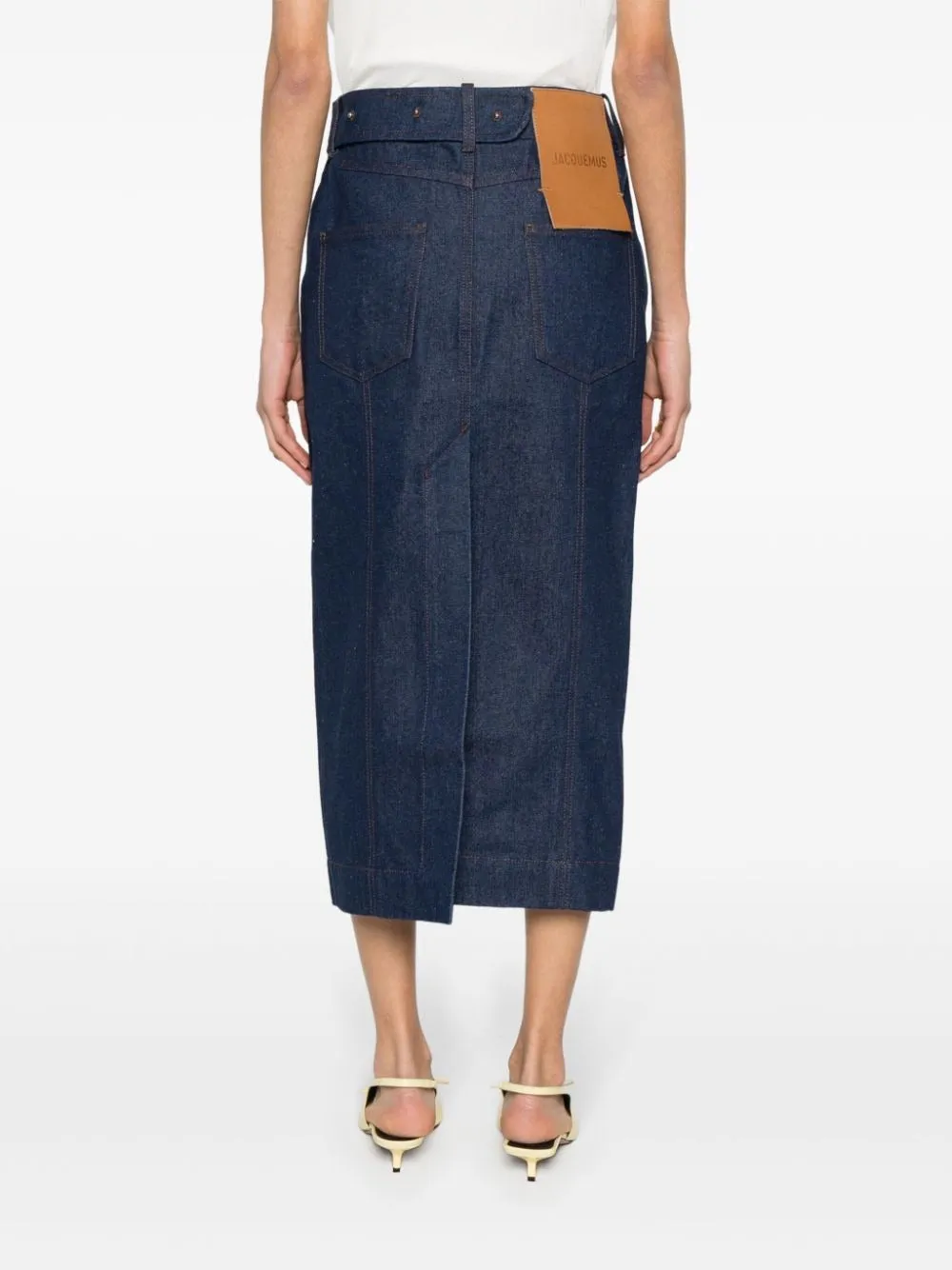 Jacquemus La Jupe de-Nmes Obra in Navy/Brown