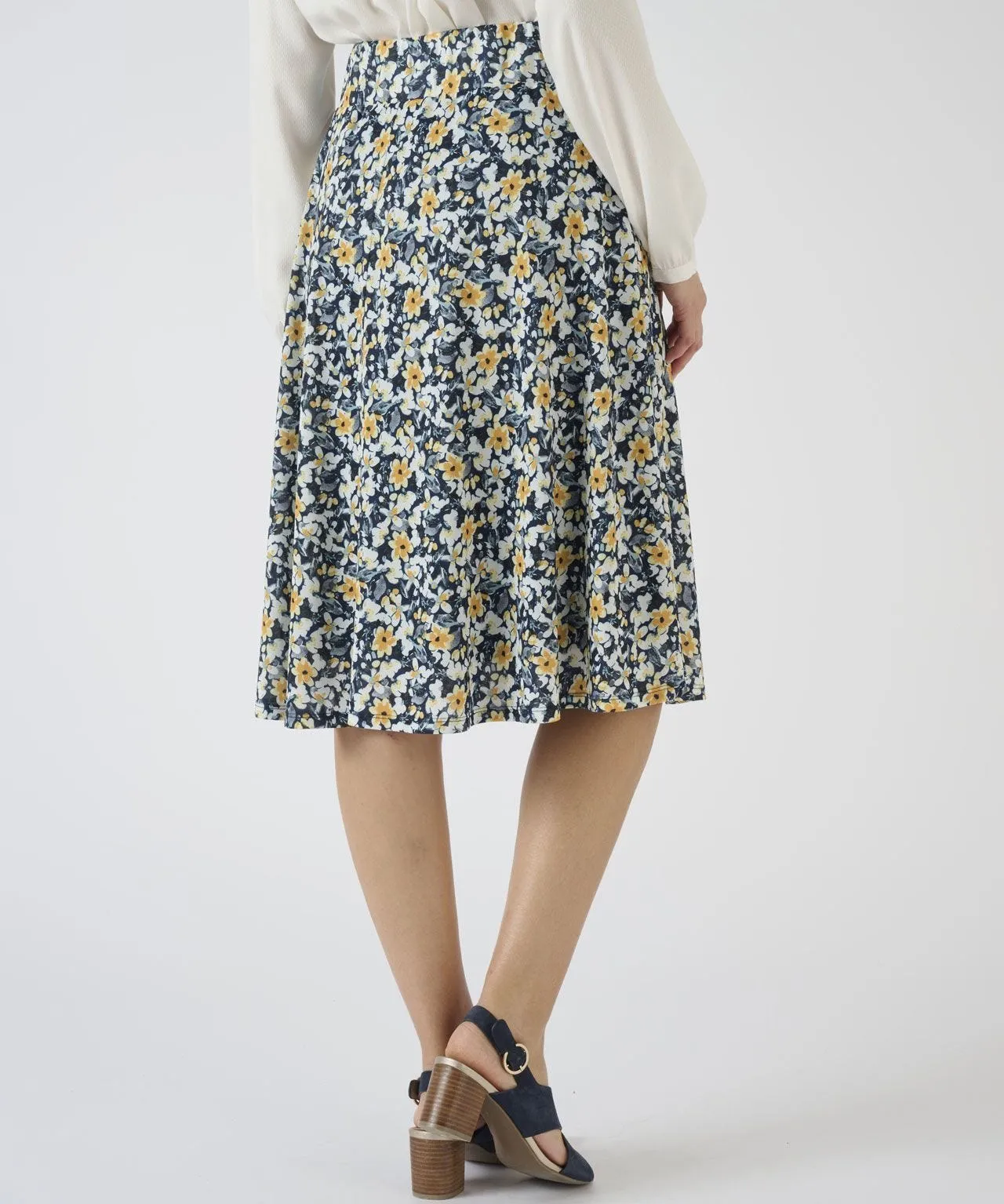 Jersey Floral Skirt