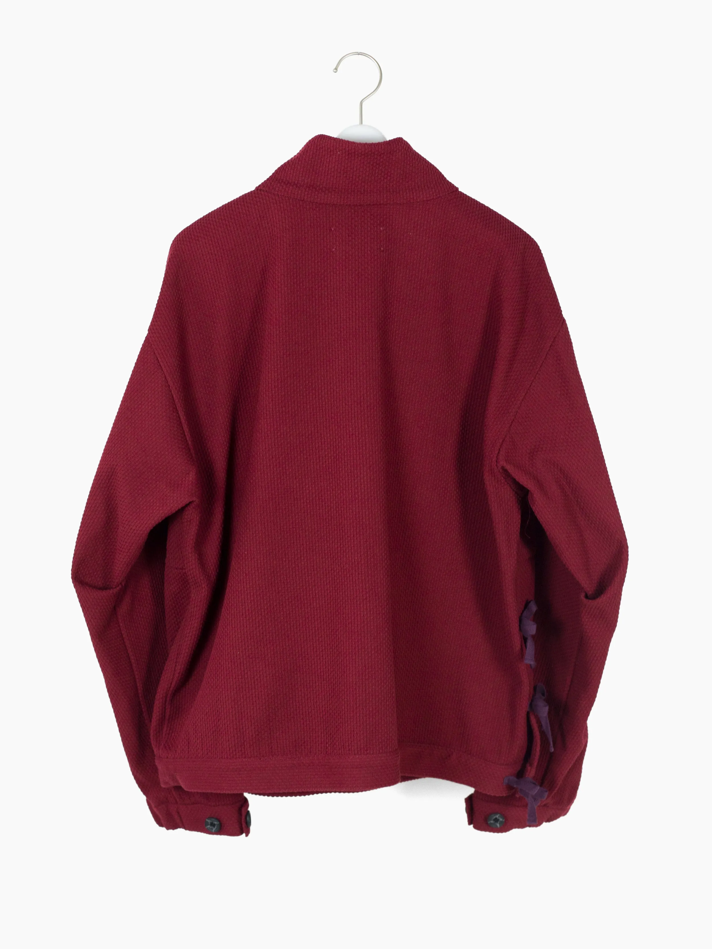 Kozaburo AW23 Burgundy Sashiko Monk Jacket