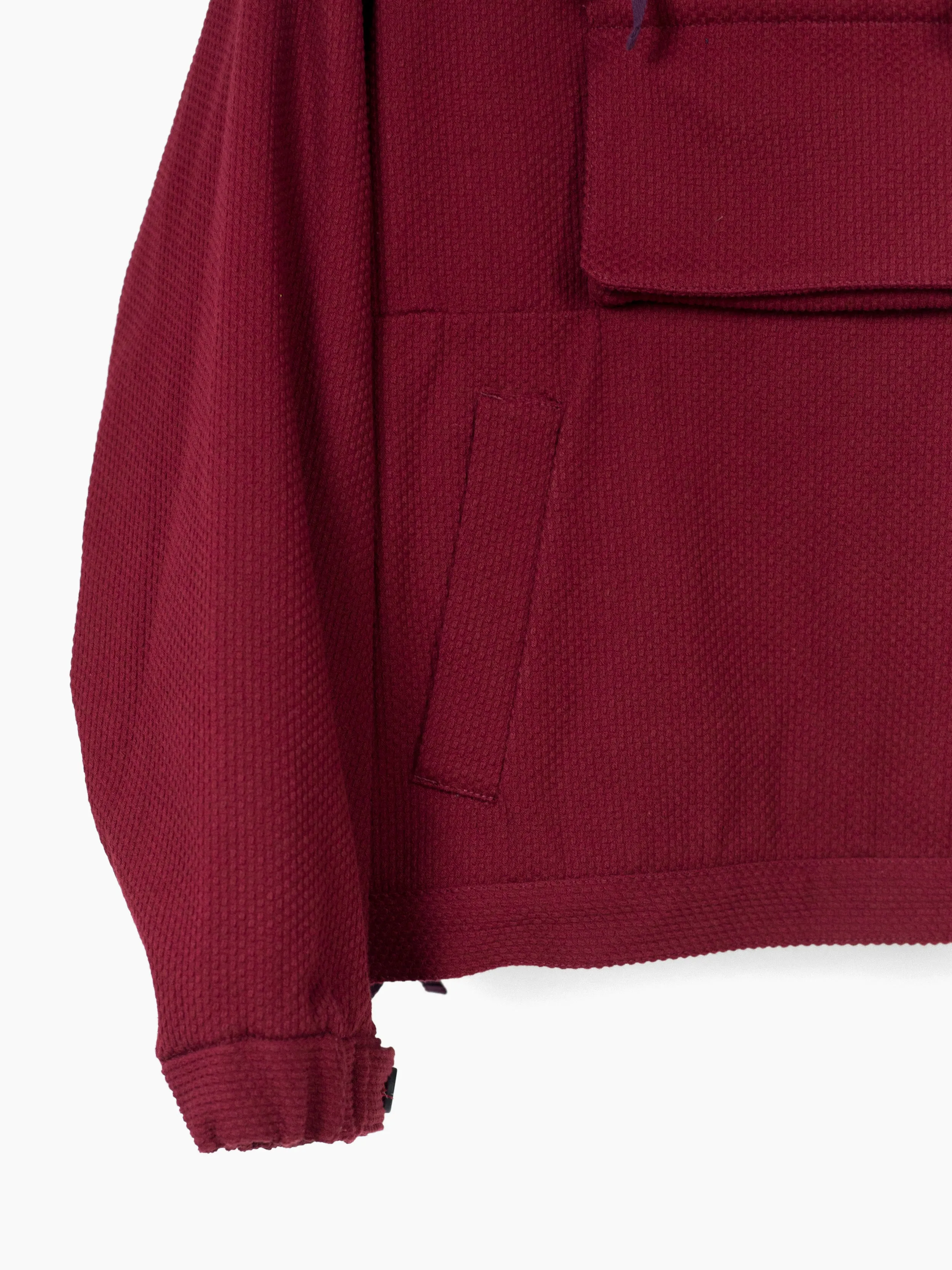 Kozaburo AW23 Burgundy Sashiko Monk Jacket