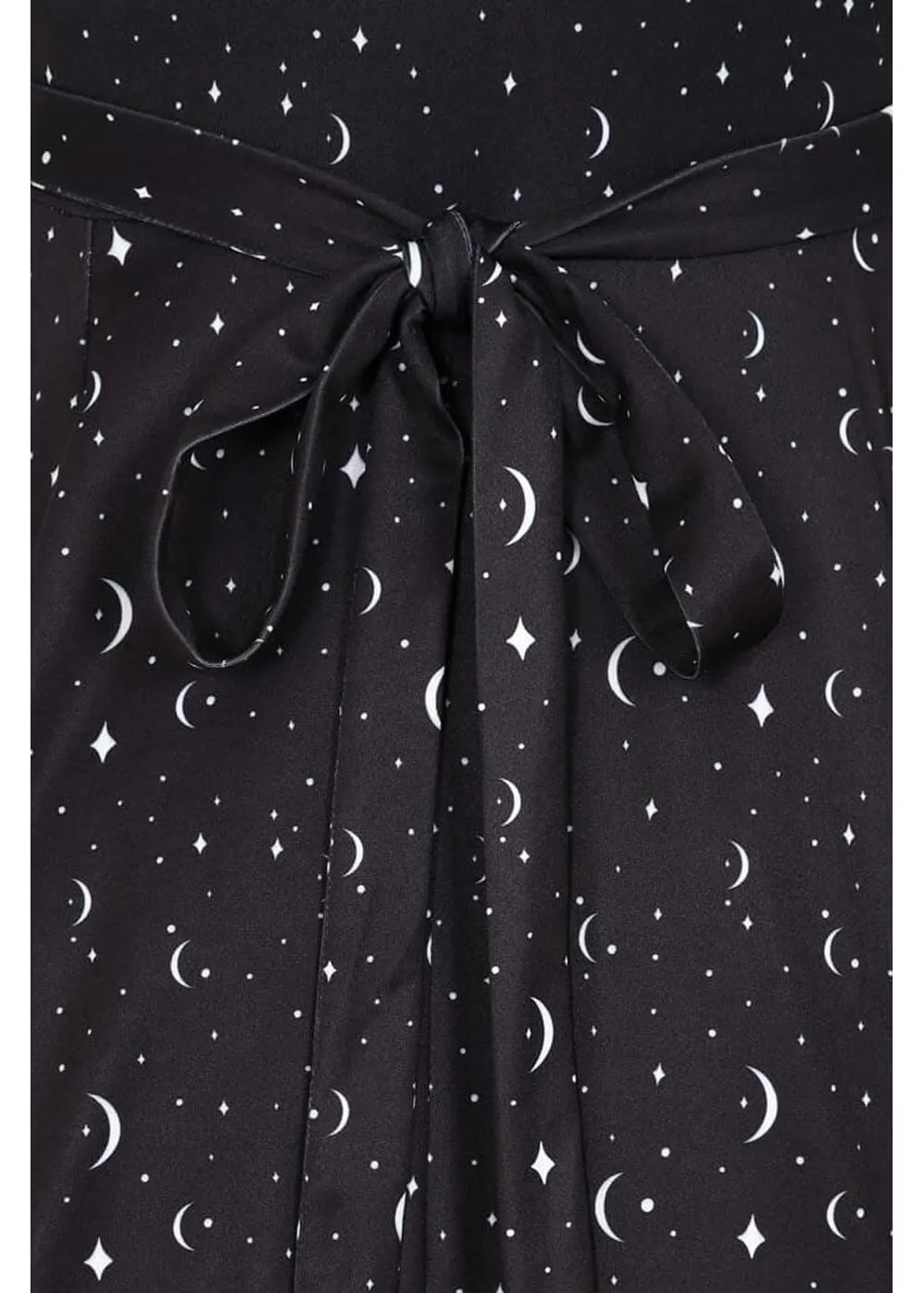 Lady V Lady Voluptuous Lyra Moon and Stars 50's Swing Dress Black