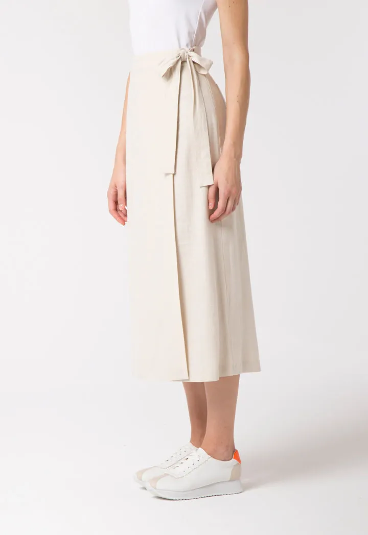 Linen Wrap Skirt