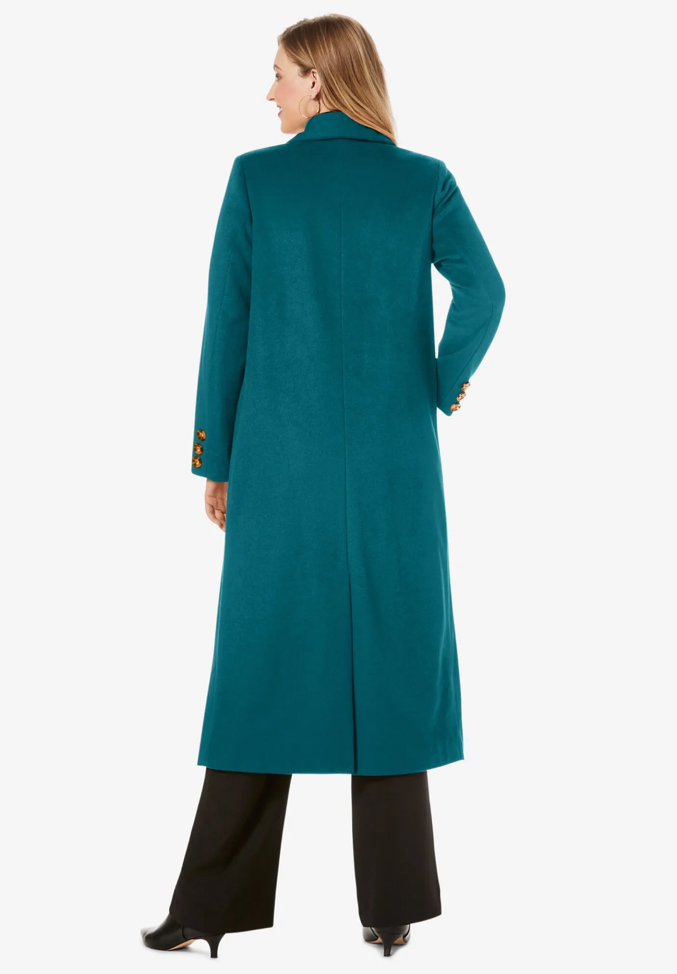 Long Shawl Collar Wool Coat