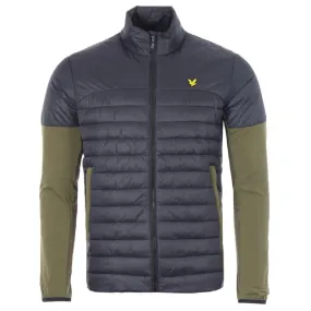 Lyle & Scott Hybrid Quilted Black Jacket