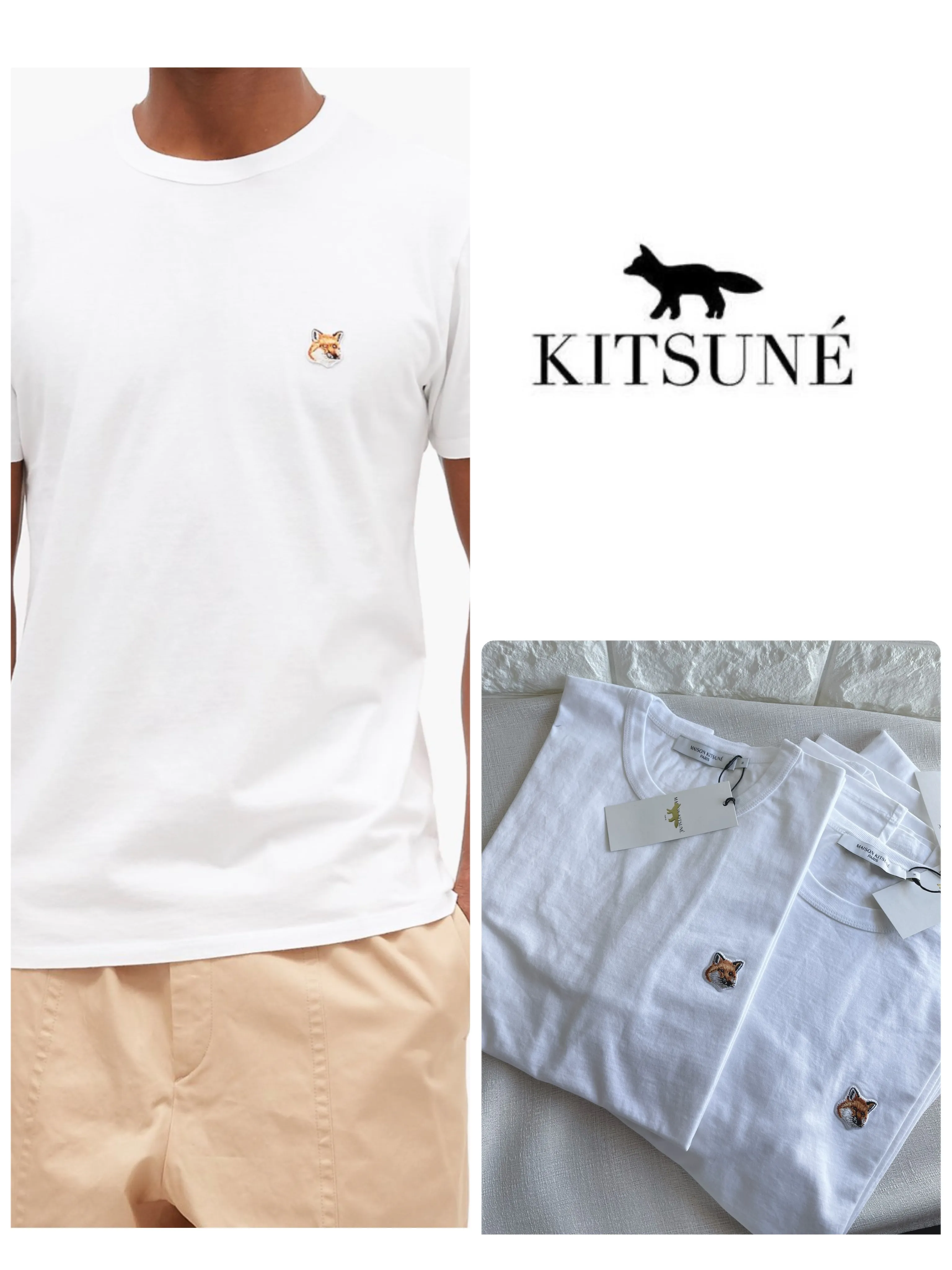 MAISON KITSUNE  |Unisex Street Style Designers T-Shirts