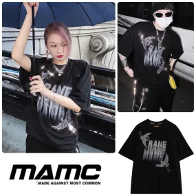 MAMC  |Unisex Street Style Plain Short Sleeves T-Shirts