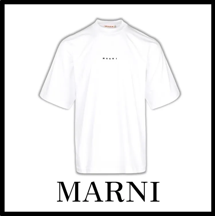 MARNI  |Unisex Street Style Logo Designers T-Shirts