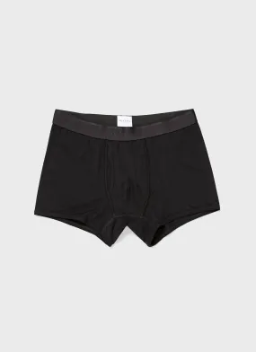 Men's Superfine Cotton Trunks in Black